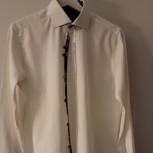 Classic White Men's Dress Shirt